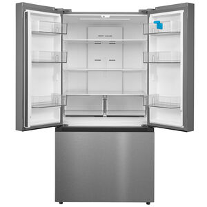 Midea 33 in. 22.6 cu. ft. Smart Counter Depth Garage-Ready French Door Refrigerator with Ice Maker - Stainless Steel, , hires