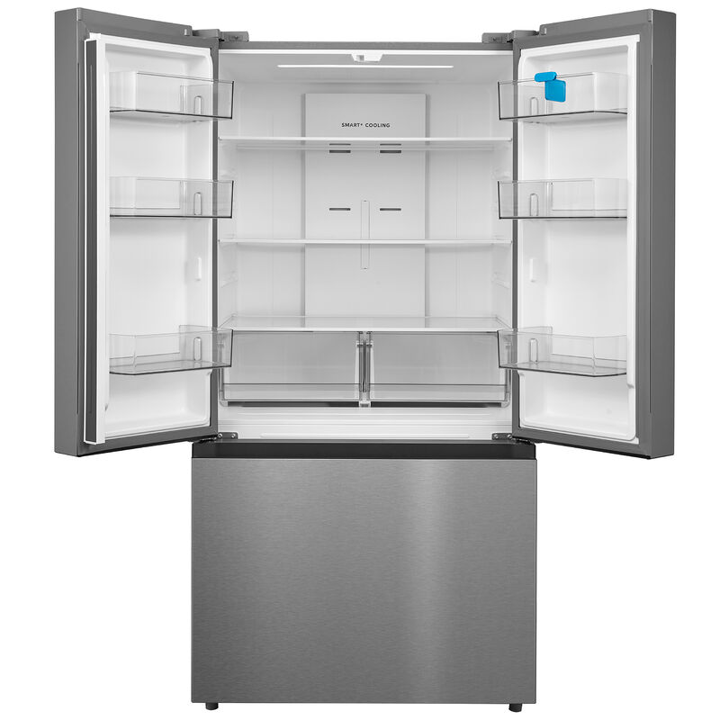 Midea 33 in. 22.6 cu. ft. Smart Counter Depth Garage-Ready French Door Refrigerator with Ice Maker - Stainless Steel, , hires