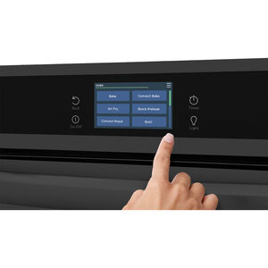 Frigidaire Gallery 24 in. 2.8 cu. ft. Steam Electric Single Wall Oven with True European Convection - Black, , hires