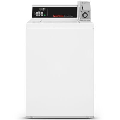 Speed Queen TV6 26 in. 3.1 cu. ft. Commercial Top Load Washer with Agitator - White | TV6000WN