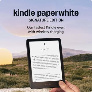 Amazon Kindle Paperwhite Signature Edition (32 GB) Our fastest Kindle with auto-adjusting front light, wireless charging, and weeks of battery life Metallic Black, Metallic Black, hires