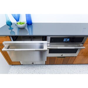 JennAir Rise 24 in. 4.7 cu. ft. Double Refrigerator & Freezer Drawer - Stainless Steel, , hires