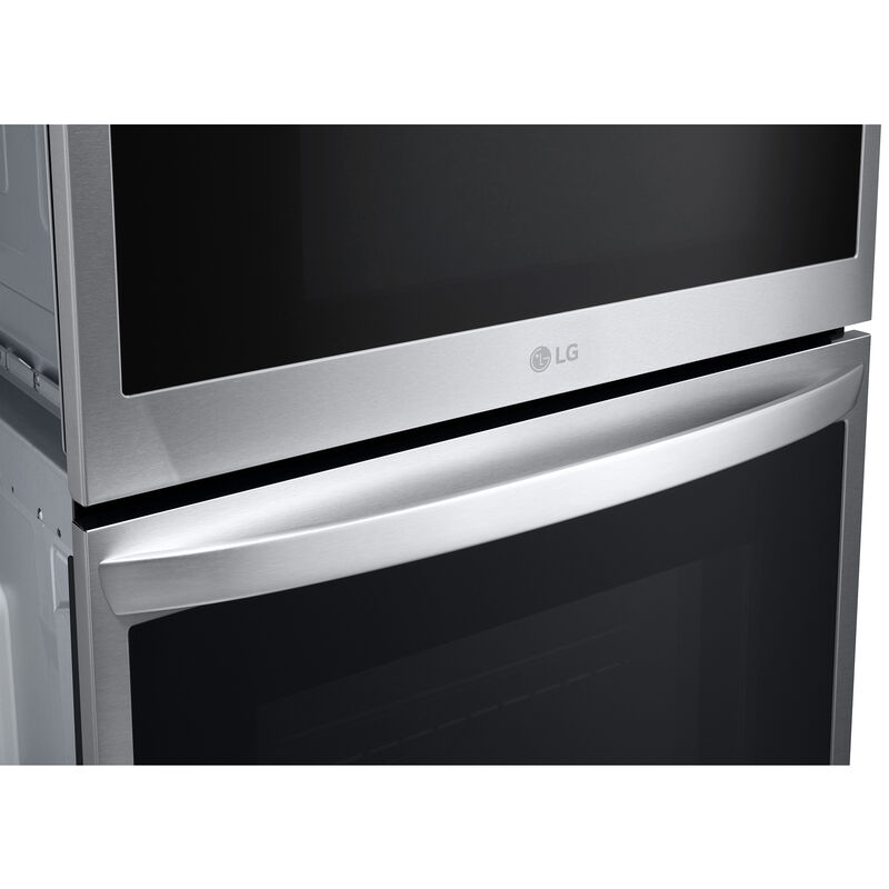 LG 30 in. 6.4 cu. ft. Smart Speed/ Steam Electric Microwave/Wall Oven Combo with True European Convection & Sensor Cooking - PrintProof Stainless Steel, , hires