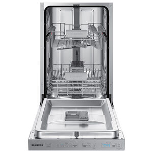 Samsung 18 in. ADA Compliant Top Control Dishwasher with 46 dBa Sound Level, AutoRelease & Pocket Handle - Fingerprint Resistant Stainless, , hires