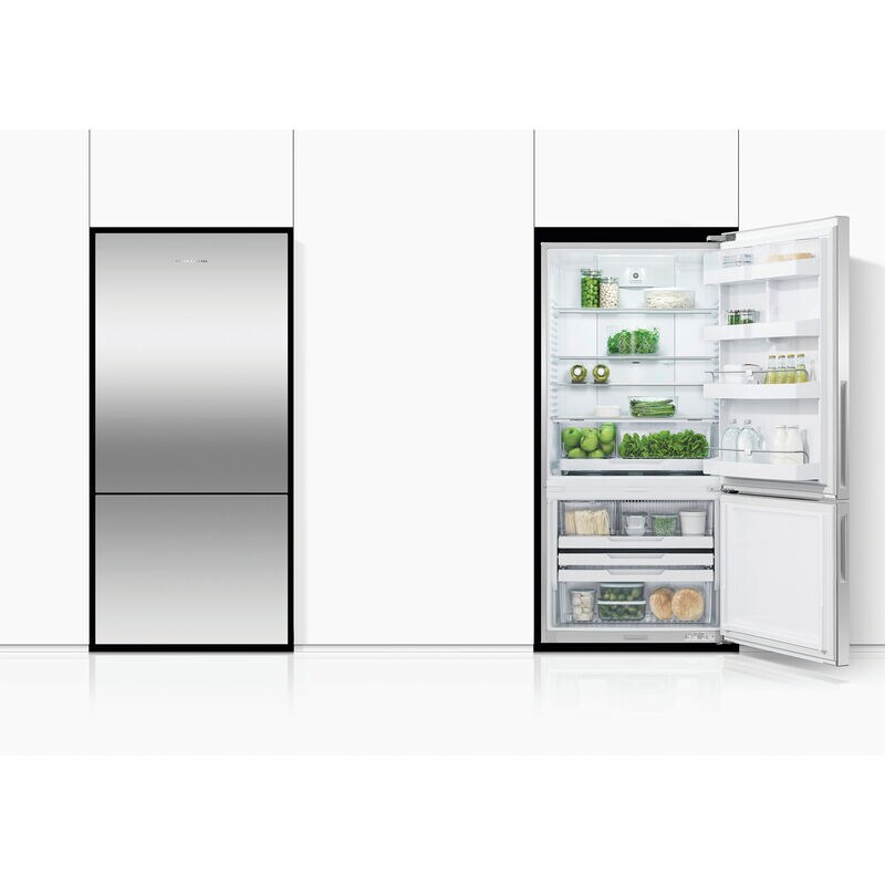 Fisher & Paykel Series 5 31 in. 17.5 cu. ft. Smart Counter Depth Bottom Freezer Refrigerator - Stainless Steel, , hires