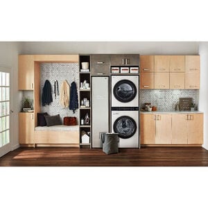 LG 27 in. WashTower with 4.5 cu. ft. Washer with 10 Wash Programs and TurboWash 360 & 7.4 cu. ft. Electric Dryer with 9 Dryer Programs, Sensor Dry & Wrinkle Care - White, White, hires
