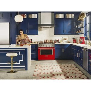 KitchenAid 36 in. Ducted Canopy Pro Style Style Range Hood with 4 Fan Speeds & 2 LED Lights - Stainless Steel, , hires