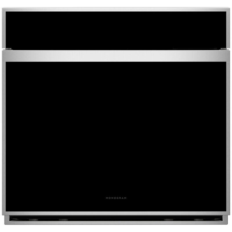 Monogram Minimalist Series 30 in. 5 cu. ft. Smart Electric Single Wall Oven with True European Convection - Stainless Steel, , hires