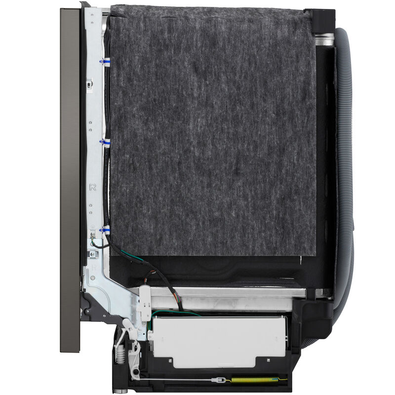 LG 24 in. Top Control Flush-Mount Smart Dishwasher with 46 dBA Sound level, 3rd-Rack, Dynamic Heat Dry with AutoVent Dry & Pocket Handle - Black Stainless Steel, , hires