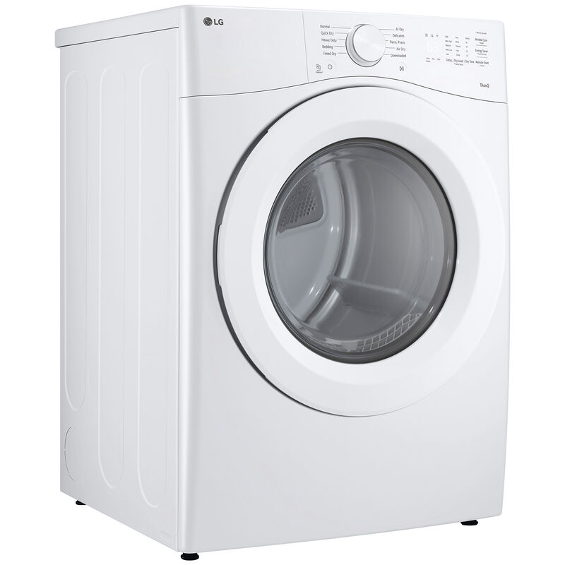 LG 27 in. 7.4 cu. ft. Smart Stackable Gas Dryer with Sensor Dry & AI Dry - White, , hires