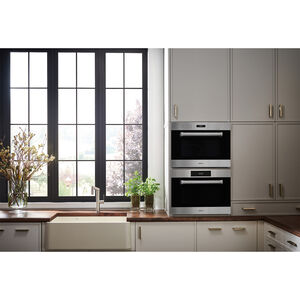Wolf E Series 24 in. 1.7 cu. ft. Electric Wall Oven with Standard Convection & Steam Clean - Stainless Steel, , hires