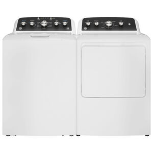 GE 27 in. 4.6 cu. ft. Top Load Washer with Stainless Steel Basket, Cold Plus, Wash Boost & Sanitize with Oxi - White, , hires