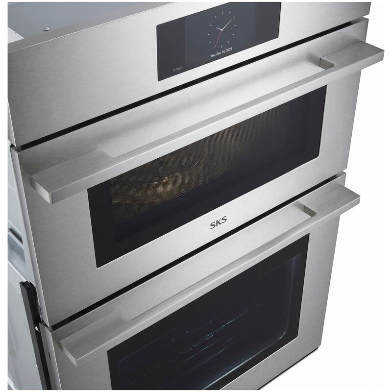 SKS Transitional 30 in. 6.4 cu. ft. Smart Speed/ Steam Electric Microwave/Wall Oven Combo with True European Convection & Sensor Cooking - Stainless Steel, , hires