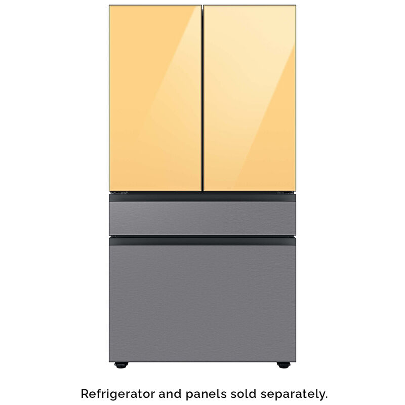Samsung Bespoke 4-Door French Door Bottom Panel for Refrigerators - Stainless Steel, , hires