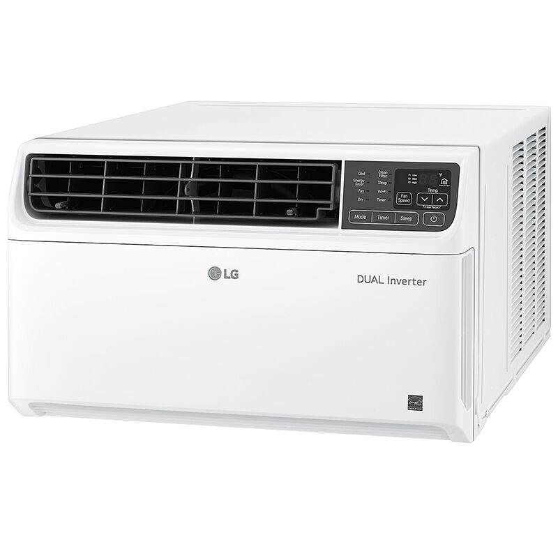 LG 10,000 BTU 115V Smart Energy Star Window Air Conditioner with Dual Inverter, 3 Fan Speeds, Sleep Mode & Remote Control - White, , hires