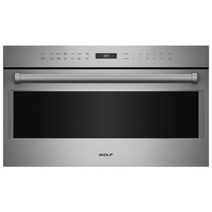 Wolf E Series 30 in. 1.6 cu. ft. 900W Built-In Microwave with Convection & Sensor Cooking - Stainless Steel, , hires
