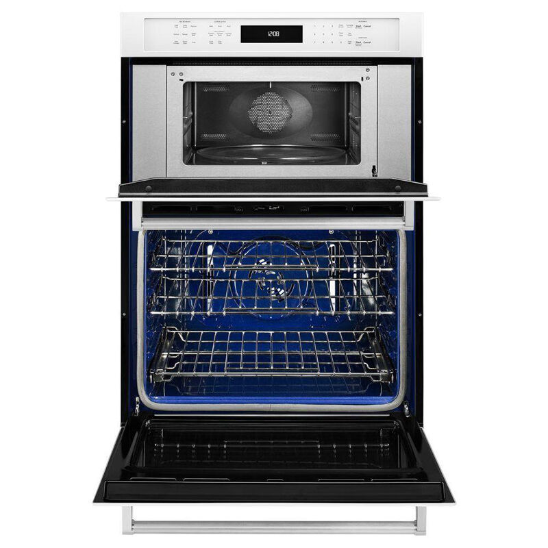 KitchenAid 27inch 5.7 Cu. Ft. Electric Oven/Microwave Combo Wall Oven with  True European Convection & Self Clean - White
