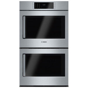 Bosch Benchmark Series 30" 9.2 Cu. Ft. Electric Double Wall Oven with True European Convection & Self Clean - Stainless Steel, , hires