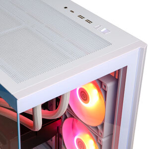 CyberPowerPC Gamer Supreme Desktop with Intel Core Ultra 9 285K, 3.7 GHz, 24-Core CPU, NVIDIA GeForce RTX 5090, 32GB VRAM GPU, 64 GB RAM, 4 TB SSD & Windows 11 Home - White, , hires