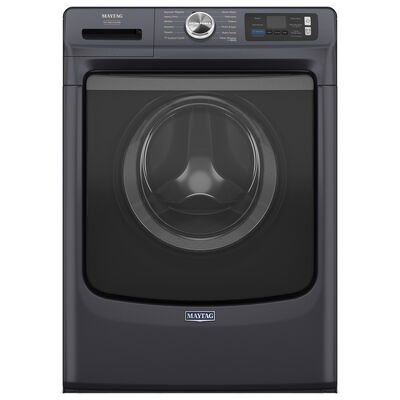 Maytag Pet Pro 27 in. 5.0 cu. ft. Smart Stackable Front Load Washer with Sanitize & Steam Cycle - Midnight Steel | MFW7020RF