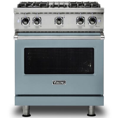 Viking 5 Series 30 in. 4.0 cu. ft. Standard Convection Gas Range with 4 Sealed Burners - November Sky | VGR5304BNS