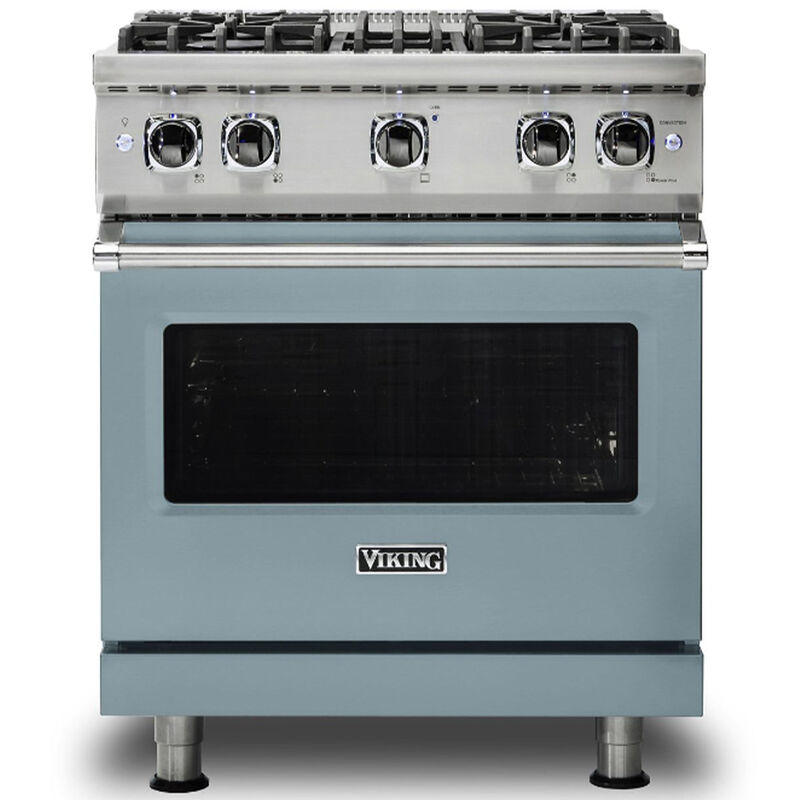 Viking 5 Series 30 in. 4.0 cu. ft. Standard Convection Gas Range with 4 Sealed Burners - November Sky, , hires