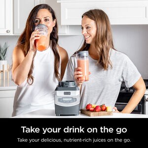 Ninja Pro 72 Ounce 3-Speed Blender with Single Serve Cups - Gray, , hires