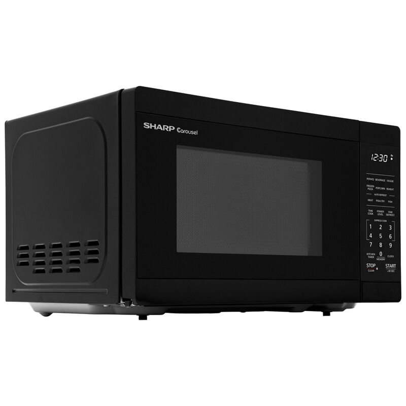Sharp 17 in. 0.7 cu. ft. Countertop Microwave with 11 Power Levels - Black, , hires