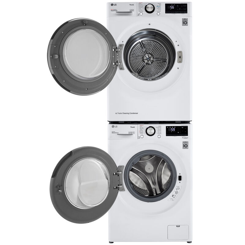 LG 24 in. 4.2 cu. ft. Ventless Electric Dryer with 14 Dryer Programs ...