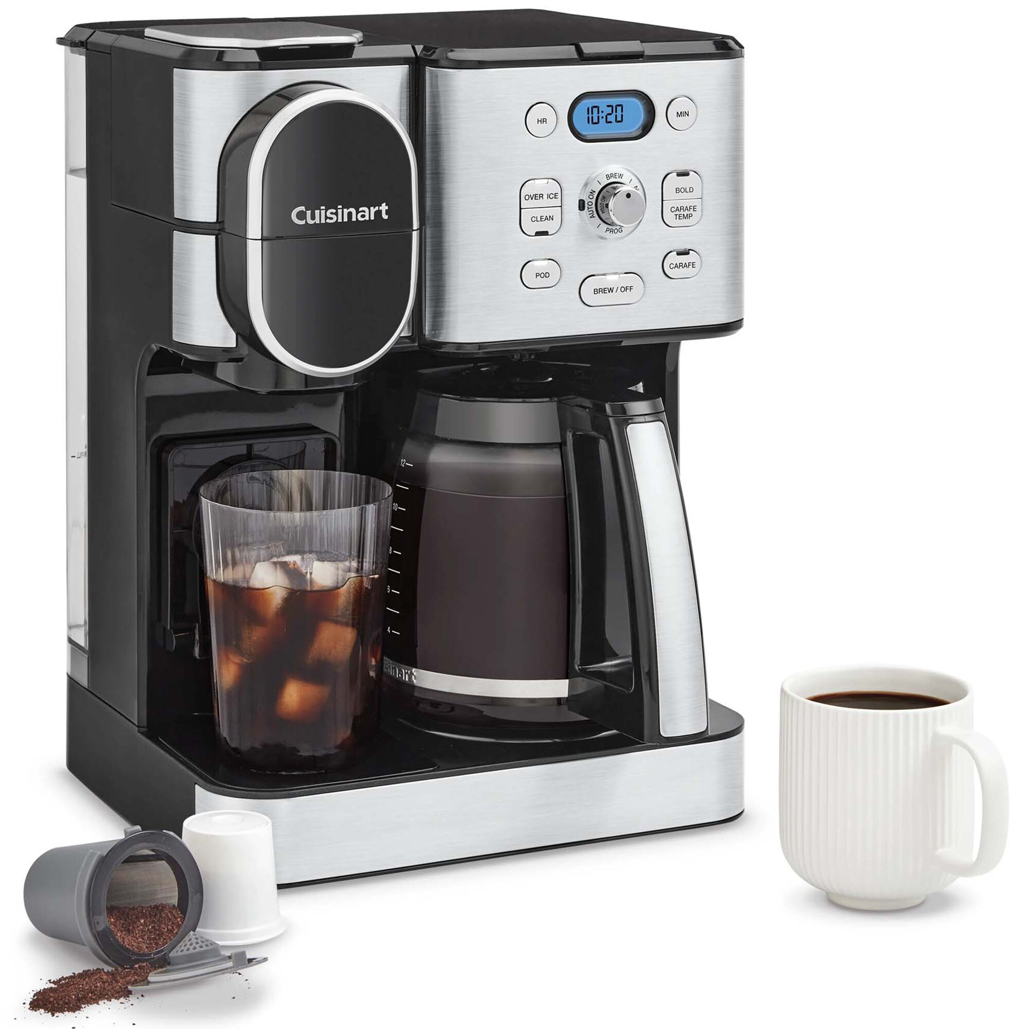 Cuisinart 12-Cup Coffee Maker with Single-Serve Brewer - Stainless