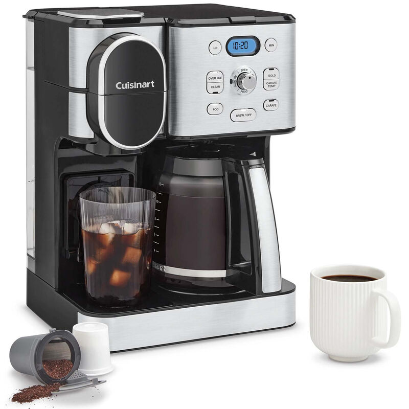 Cuisinart 12-Cup Coffee Maker with Single-Serve Brewer - Stainless Steel, , hires