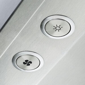 Viking 5 Series 60 in. Ducted Chimney Style Range Hood with 4 LED Lights - Stainless Steel, , hires