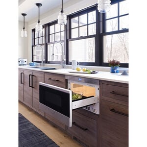 Wolf 24 in. 1.2 cu. ft. 950W Drawer Microwave with Sensor Cooking - Stainless Steel, , hires