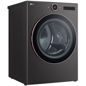 LG 27 in. 7.4 cu. ft. Smart Stackable Gas Dryer with AI Sensor Dry, TurboSteam, Sanitize & Steam Cycle - Black, Black, hires