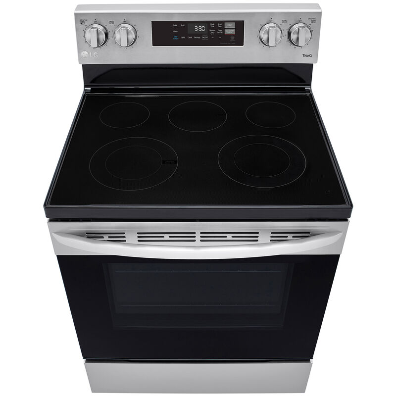 LG 30 in. 6.3 cu. ft. Smart Electric Range with Radiant Burners - Stainless Steel, , hires