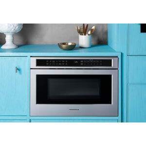 Monogram 24 in. 1.2 cu. ft. Microwave Drawer with 11 Power Levels & Sensor Cooking Controls - Stainless Steel, , hires