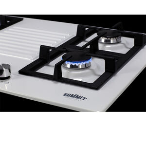 Summit 30 in. 4-Burner Natural Gas Cooktop - White, , hires