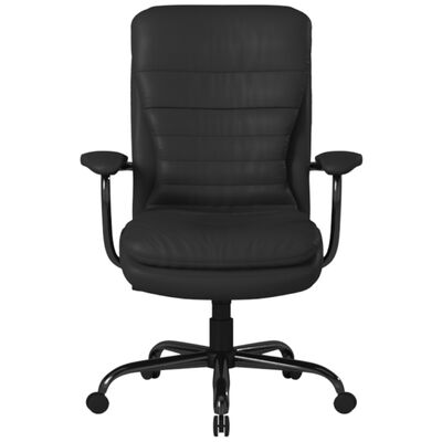 Boss Heavy Duty Big & Tall Double Plush Caressoftplus Vinyl Chair - Black | B991-CP