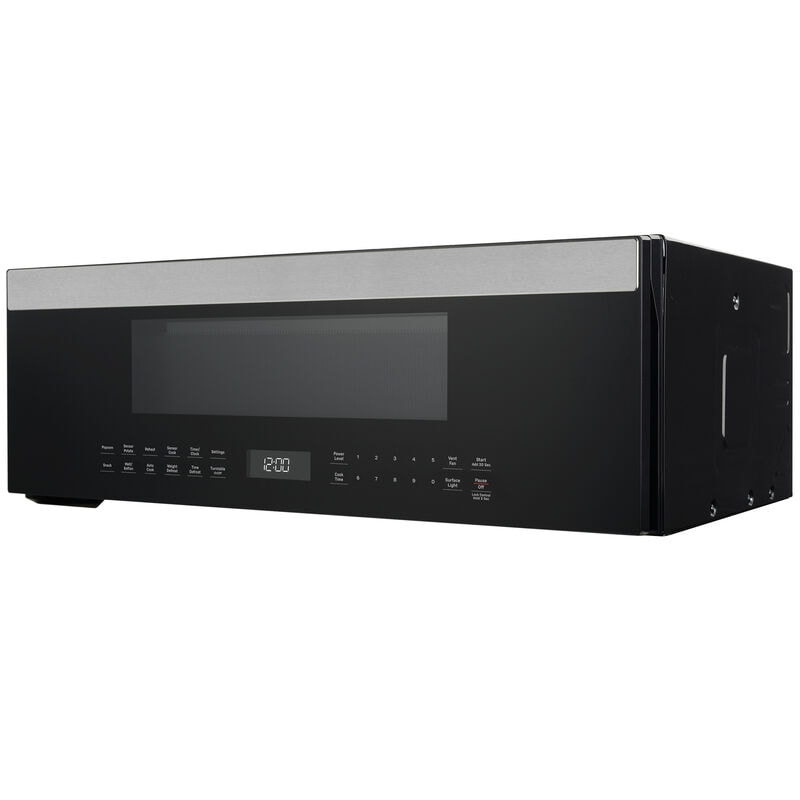 GE 30 in. 1.2 cu. ft. 1000W Low Profile Over-the-Range Microwave with 400 CFM & Sensor Cooking - Stainless Steel, , hires