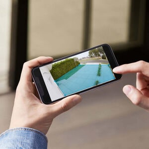 Ring - Spotlight Cam Plus Outdoor/Indoor 1080p Plug-In Surveillance Camera - White, , hires