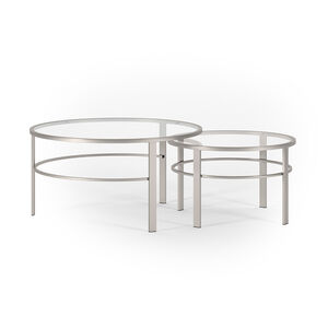 Hudson & Canal Gaia Nesting Table - Nickel, , hires