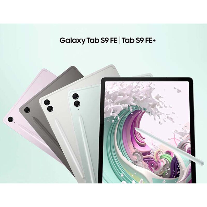 Samsung - Galaxy Tab S9 FE+ - 12.4" 128GB - Wi-Fi - with S-Pen - Gray, , hires