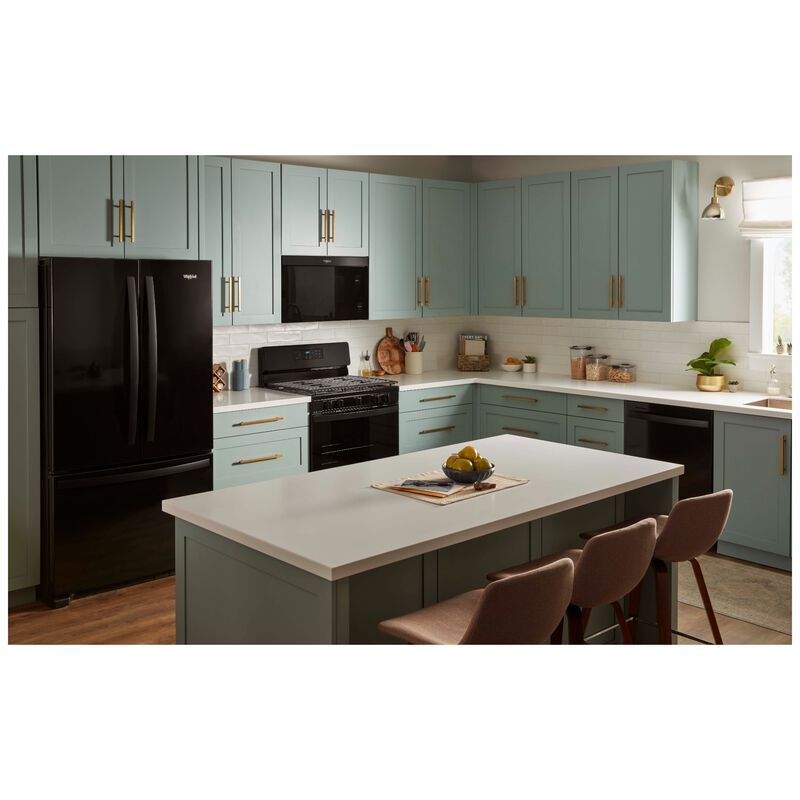 Whirlpool 30 in. 1.1 cu. ft. 1000W Over-the-Range Microwave with 300 CFM & Sensor Cooking - Black, , hires