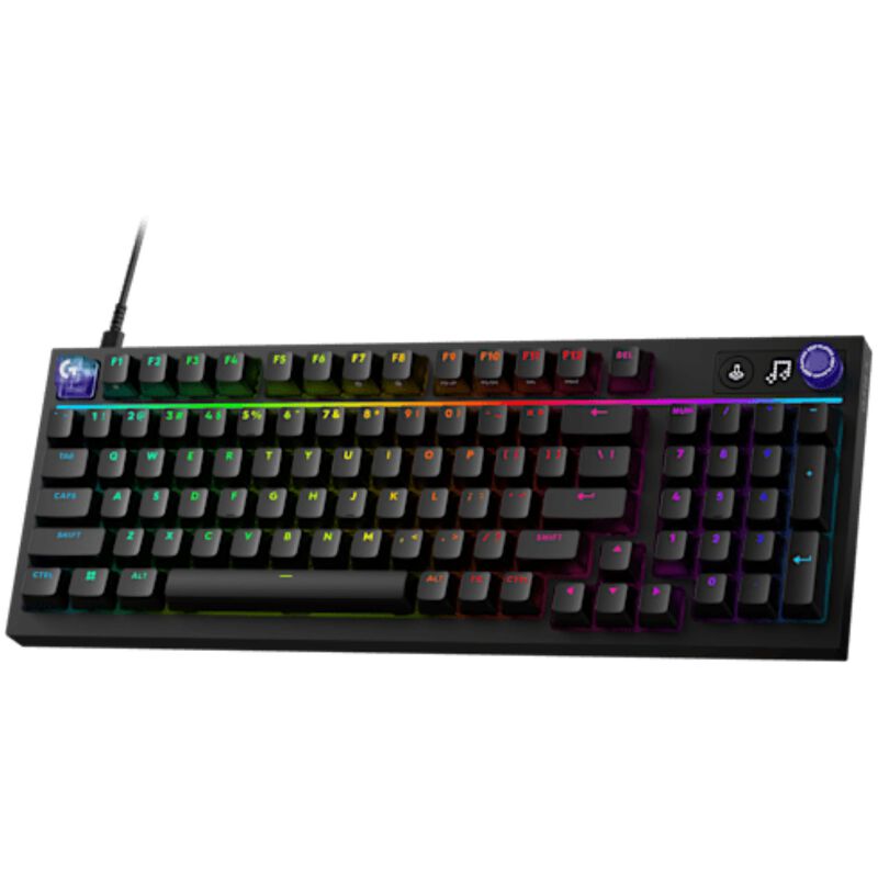 Logitech G316 X 98 Wired RGB LIGHTSYNC Gaming Keyboard with Tactile Switches - Black, , hires