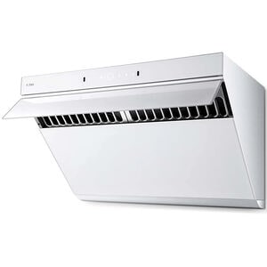 Fotile Slant Vent Series 30 in. Ducted Standard Style Range Hood with 1000 CFM, 4 Fan Speeds & 2 LED Lights - White Glass, , hires