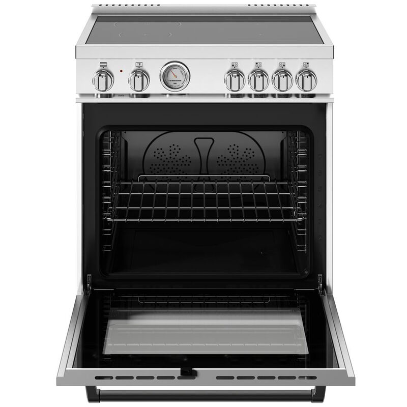 Bertazzoni Master Series 30 in. 4.7 cu. ft. Dual Convection Electric Range with 4 Induction Burners - Matte White, , hires