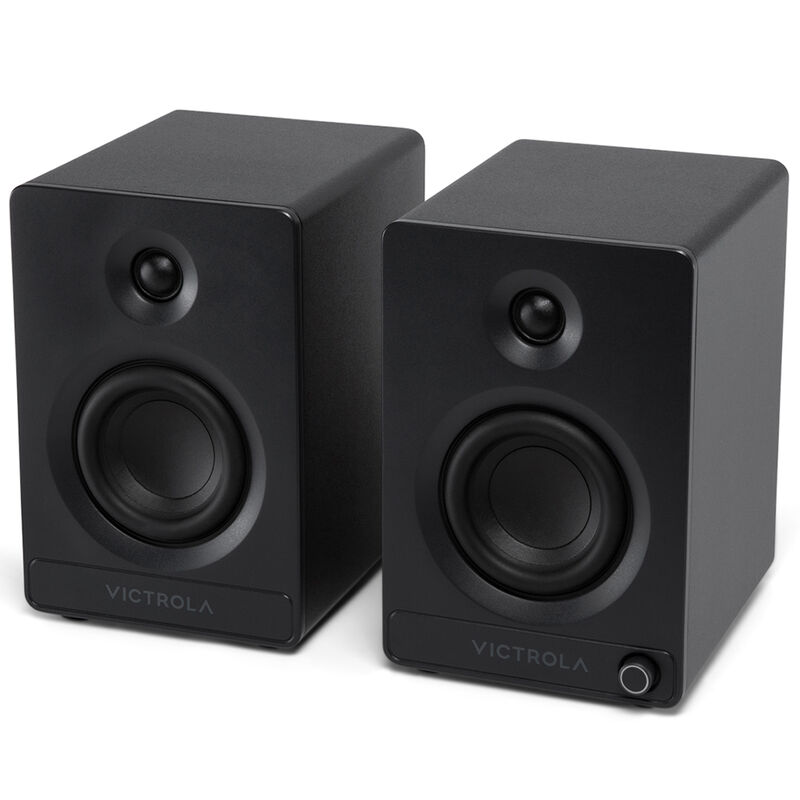 Victrola Tempo Bluetooth Bookshelf Speakers - Black, , hires
