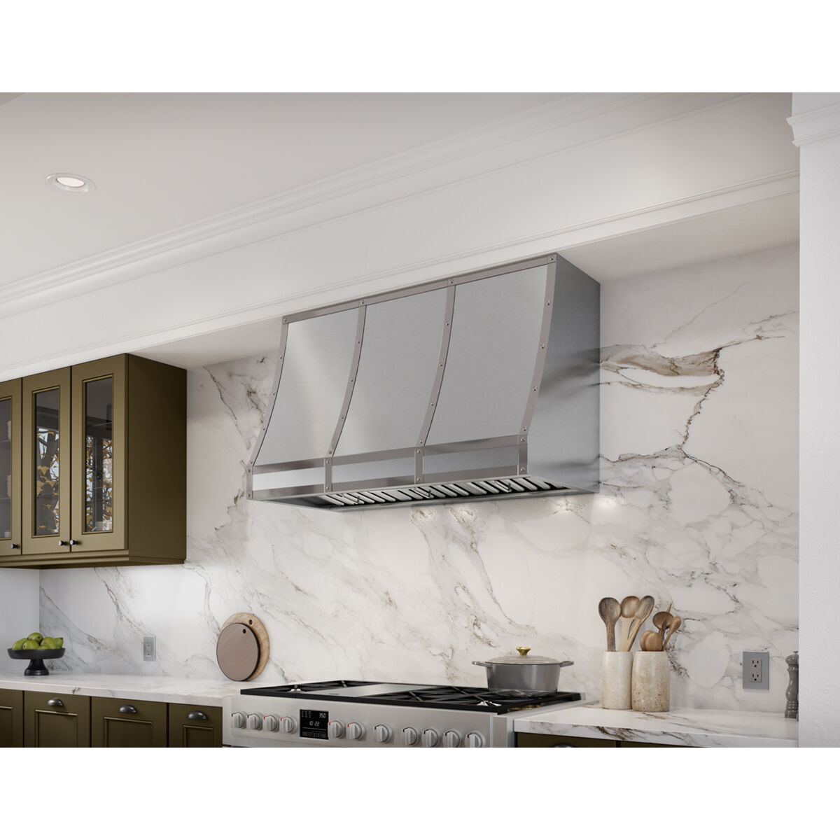 Zephyr 36 in. Custom Wall Hood - Stainless Steel | P.C. Richard & Son