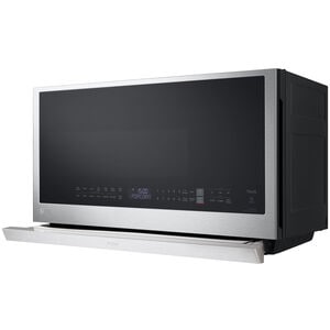 LG 30 in. 2.1 cu. ft. 1050W Smart Over-the-Range Microwave with 400 CFM & Sensor Cooking - PrintProof Stainless Steel, PrintProof Stainless Steel, hires