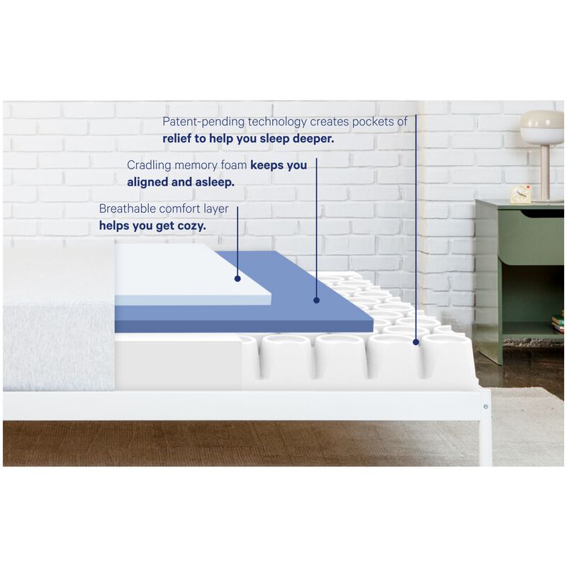 Casper Cloud One Medium All Foam King Size Mattress, , hires